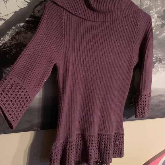 Purple cowl neck sweater no size - Picture 7 of 15